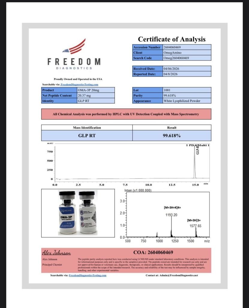 OmA – 3p 20 certificate of analysis — lab scan 2 of 3